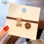 【Gulicc 】古莉可 髮圈 韓國小熊小兔皮筋髮圈(4入), , large