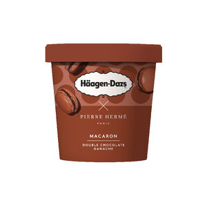 HaagenDazs哈根達斯 雙重巧克力甘納許馬卡龍冰淇淋420ml毫升x 1Bucket桶