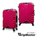 【PANTHEON PLAZA】展示品限量出清 GripMaster 24吋 MASTER 王者風範 雙把手拉鍊式硬殼行李箱 GM-1330-58 蕃茄紅(鐵灰框), 蕃茄紅(鐵灰框), large