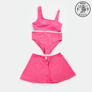 【SOLO Vintage】LCW 3-Piece Girls Swimsuit Beachwear Quick-drying Material 5-6y