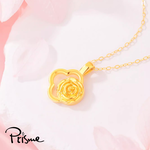 【Prisme Gold】母親節限定 春暉綻放黃金項鍊 任選 (金重約0.08錢&plusmn;0.03) 贈禮盒, , large