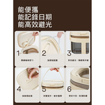 【芽比兔】便攜密封罐兩件組1200ml加附矽膠提袋, , large