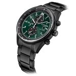 CITIZEN 星辰 亞洲限定 Future Force 光動能計時手錶-黑X綠 CA0775-87X, , large