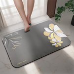 【Monster】 Soft Diatomaceous Earth Absorbent Mat – Essence of Wind Series (60x40cm) – Misty Gray, , large