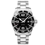 LONGINES浪琴 征服者300米潛水64小時動力儲存機械錶-黑/44mm L38414566, , large