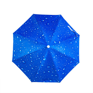 【SV61235】95CM頭戴式雨傘 銀色膠面單層 晴雨兩用 戶外釣魚雨傘帽 防曬遮陽傘