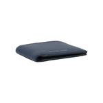 Michael Kors 銀字Logo 荔枝皮革對開證件照短夾(海軍藍), , large