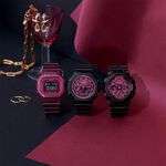 CASIO 卡西歐 G-SHOCK 勃根地酒紅系列 方形電子手錶 GMD-S5600RB-4, , large