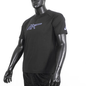 Asics 男 T恤 運動上衣 休閒短袖 黑 亞版 [2031F005-001]