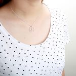 【Angel & Me】和平 與 愛 Peace s925 純銀 項鍊 畢業 生日 情人節 禮物, , large