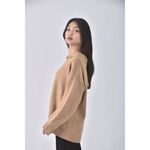 (F) lativ質感連帽棕色毛衣二手衣, , large
