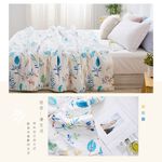【DUYAN 竹漾】舒柔棉 涼被 / 藍凝冰花, , large