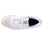 Mizuno Sky Blaster 男女 羽球鞋 寬楦 室內運動 支撐 抗扭 瞬移 白 銀 [71GA253310], , large