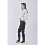 (M) ajpeace高腰修身黑色長褲二手衣, , large