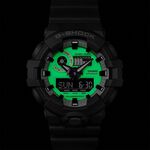 CASIO 卡西歐 G-SHOCK 綠光系列運動手錶 GA-700HD-8A, , large