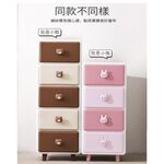 【AOTTO】35面寬童趣動物收納櫃 抽屜櫃-粉色小兔 (AT-035P), , large