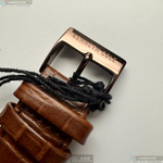 [星晴錶業]Kenneth Cole手錶,44mm,KCWGE2122404古銅色錶面玫瑰金錶殼咖啡色真皮皮革錶帶款, , large