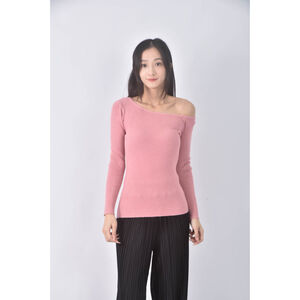 (S) 【又又私服】圓領粉色長袖上衣二手衣,  (S) 【又又私服】圓領粉色長袖上衣二手衣