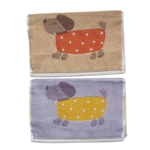 [Kaimei Cotton Industry] 8-pack Random Excellent Pure Cotton Untwisted Yarn Water-absorbent Children's Towel/Bath Towel/Face Towel Dot Dog Style Towel Hand Towel, , large