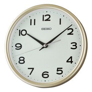 SEIKO 精工 全面夜光 滑動式秒針靜音兩用鐘 時鐘-金框 QXA836G