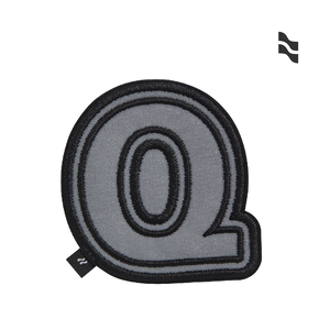 LOJEL刺繡貼紙黑白-Q