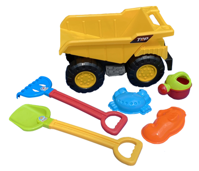 【沙灘玩具】SOAK沙灘工程車6件組-顏色隨機出貨