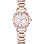 CITIZEN 星辰 XC 輕奢光限量款 晨光 光動能鈦金屬電波女錶 ES9497-61X, , large
