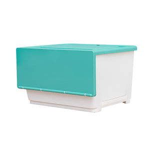 【Y HOUSE】全開式收納箱/置物箱/整理箱/塑膠箱-35L藍色