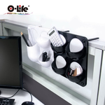 【O-Life】Magnetic wall-mounted storage D style black, , large