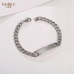 【Gulicc】古莉可 手鍊 歐美NK男士鈦鋼灣牌手鍊, , large