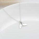 【Angel & Me】鯨魚 鯨魚尾 s925 純銀 項鍊 生日 情人節 禮物, , large