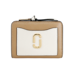 MARC  JACOBS The Snapshot 防刮皮革暗釦二折撞色短夾(駝色), , large