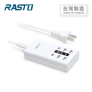 RASTO RB15 30W Type C+USB 6-Port  Fast Charger