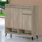 【Hampton 漢汀堡】路米灰梧桐4尺鞋櫃, , large