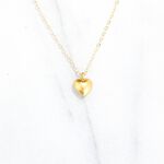 【Angel & Me】愛心 種子 s925 純銀厚鍍 24k 純金 項鍊 生日禮物, , large