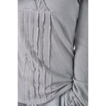 (S) V領灰色長袖上衣二手衣, , large