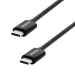【ADATA 威剛】USB-C to USB-C 黑色 充電傳輸線 編織線 長度 200cm, , large