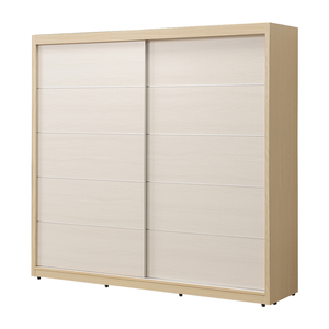 【唯熙傢俱】雷莎原木雙色7x7尺滑門衣櫃