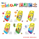 【韓國AMOS】4色迷你主題超輕黏土6入組, , large