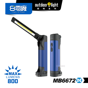 8 PP MB6672 Multi-function Folding Desk Clamp Work Light 800 Lumens