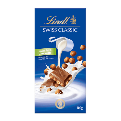 瑞士蓮經典榛果牛奶巧克力片