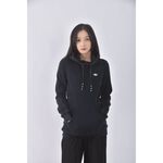 (S) adidas質感連帽長版黑色長袖上衣二手衣, , large