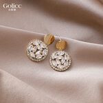 【Gulicc 】古莉可 耳環 璀璨圓形高級耳墜, , large