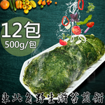 【如意生技】純素滸苔煎餅12包(500g/包〉(免運費), , large