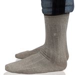 【BVD】素面直條男休閒襪<酒紅>BN407 男襪 長襪 休閒襪, , large