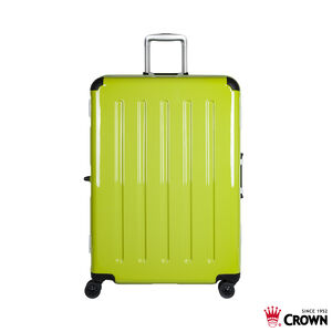 【CROWN皇冠】C-FH509 鋁框拉桿箱 27吋-綠色