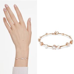 SWAROVSKI 施華洛世奇 Constella 星燦水晶珍珠手環(5729505)
