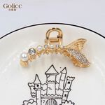 【Gulicc】古莉可 髮夾 珍珠鑲鑽美人魚尾髮夾, , large