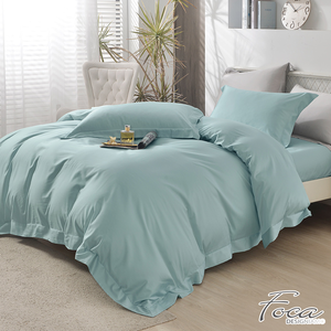 【FOCA】 Sea Salt Herbs | Tea Time 60-count Tencel Cotton Dual-purpose Quilt and Bed Sheet Set – Single