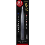 【Greenbell】Slant tip tweezers, Stainless steel, 95mm, , large
